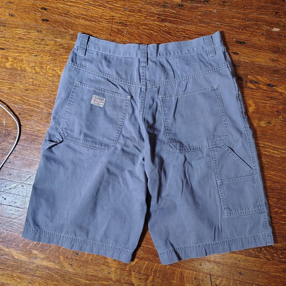 Gray VTG 2001 Old Navy Painter Style Shorts 100%Cotton Men's Size 33/T713
